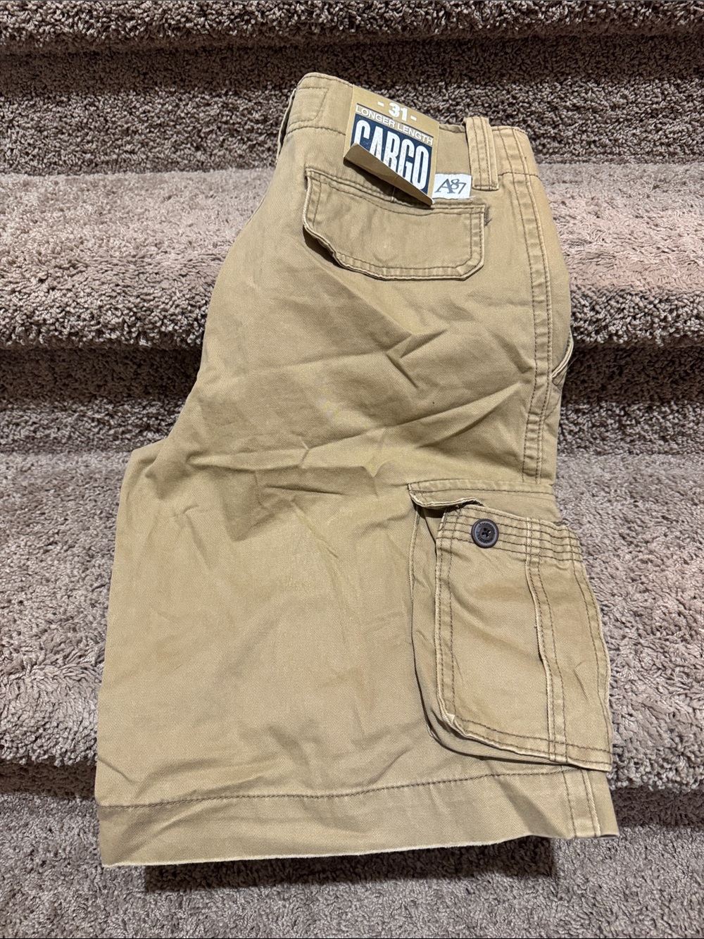 Aeropostale Men's Cargo Shorts in Khaki/Tan NWT